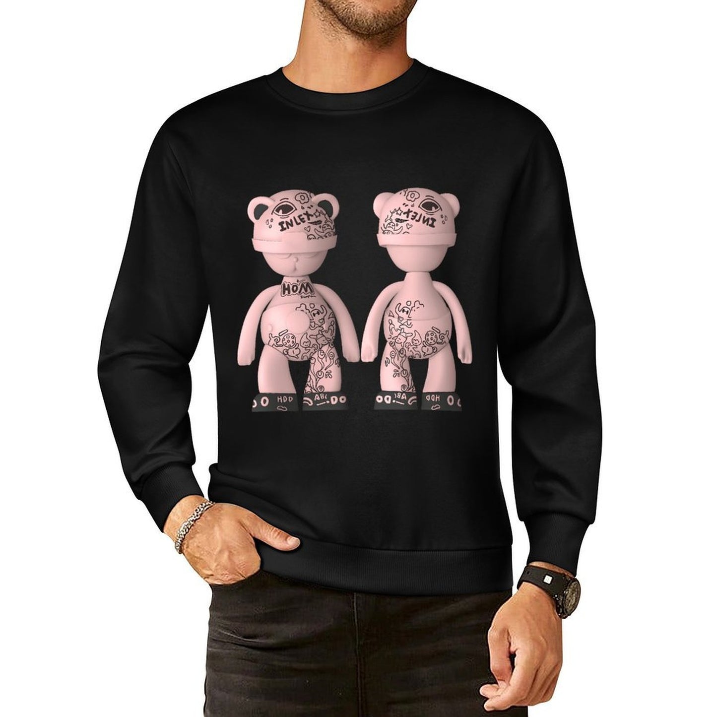 IPIB 250g Crew Neck Long Sleeve Sweatshirt Front GraphicCrew Neck Long Sleeve Sweatshirt6000082-1