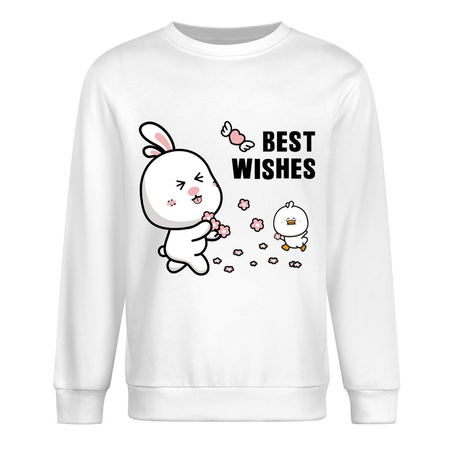 Front Patterned Long Sleeve TopCleanCut Tear-Resistant