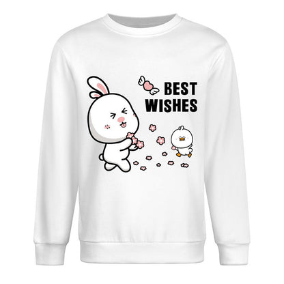 Front Patterned Long Sleeve TopCleanCut Tear-Resistant