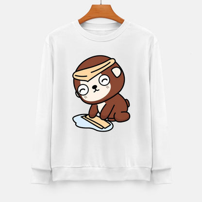 Front Patterned Long Sleeve TopDailyFit SimpleFit