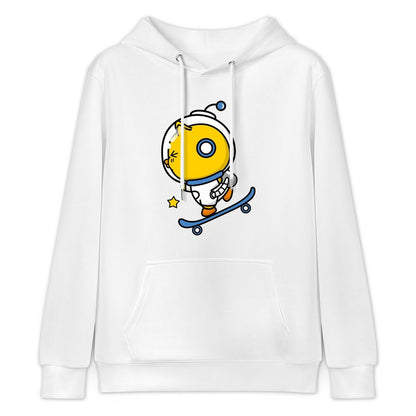 Bold Crewneck Front Graphic Hoodies