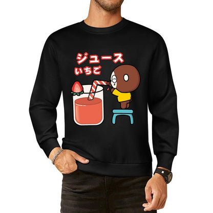 Front Patterned Long Sleeve TopFade-Proof Strong