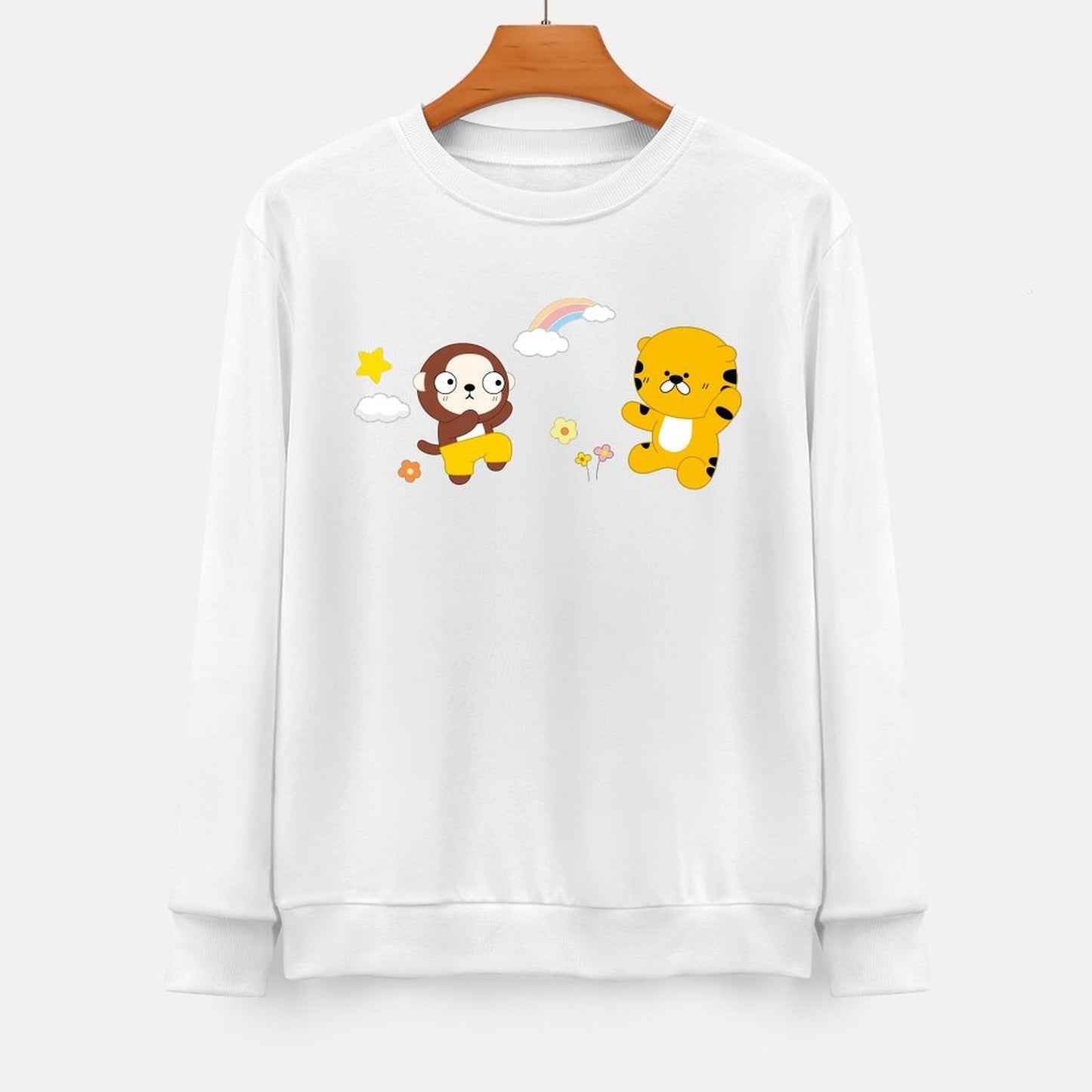 Front Patterned Long Sleeve TopOriginal Recycled