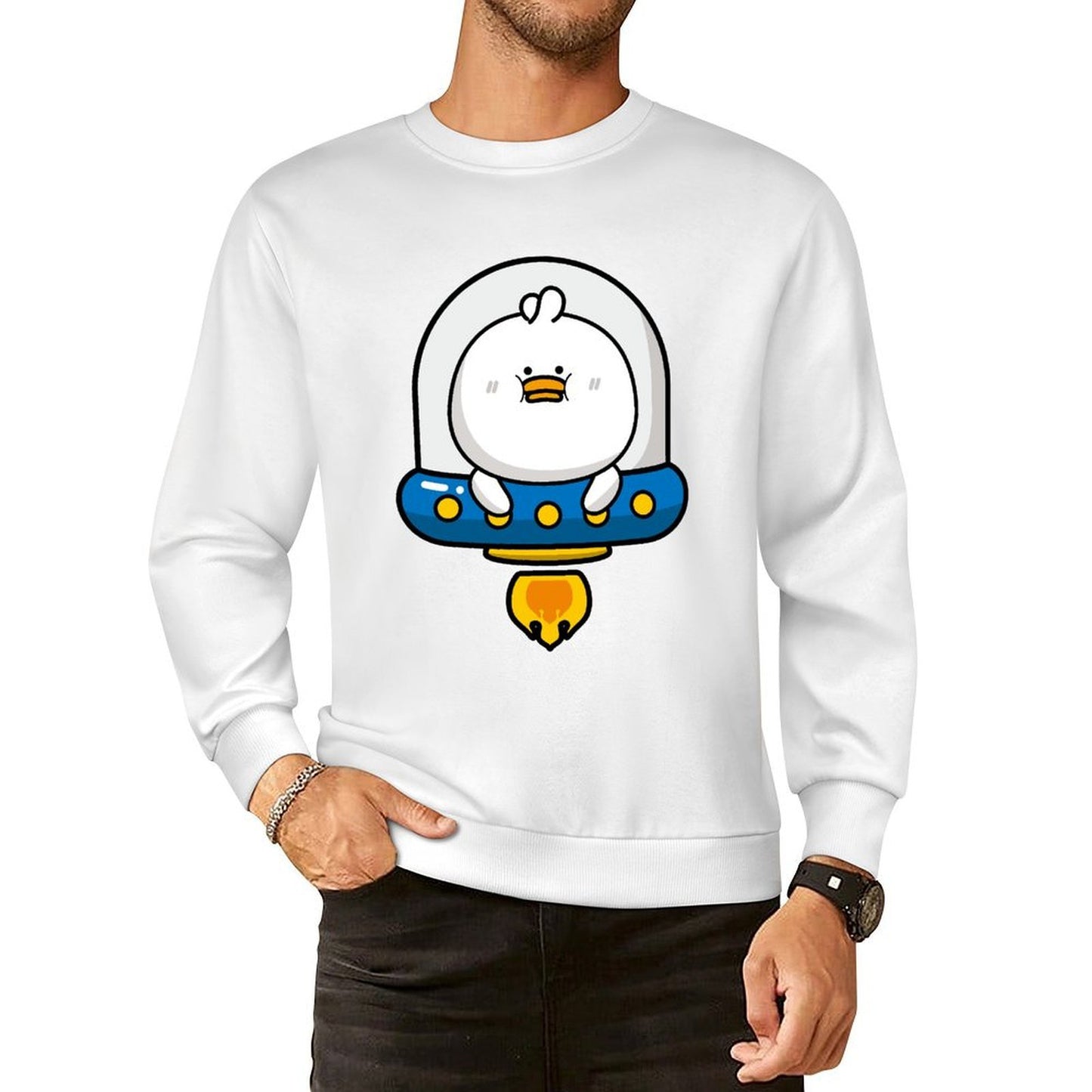 Front Patterned Long Sleeve TopSlim Fit Regular