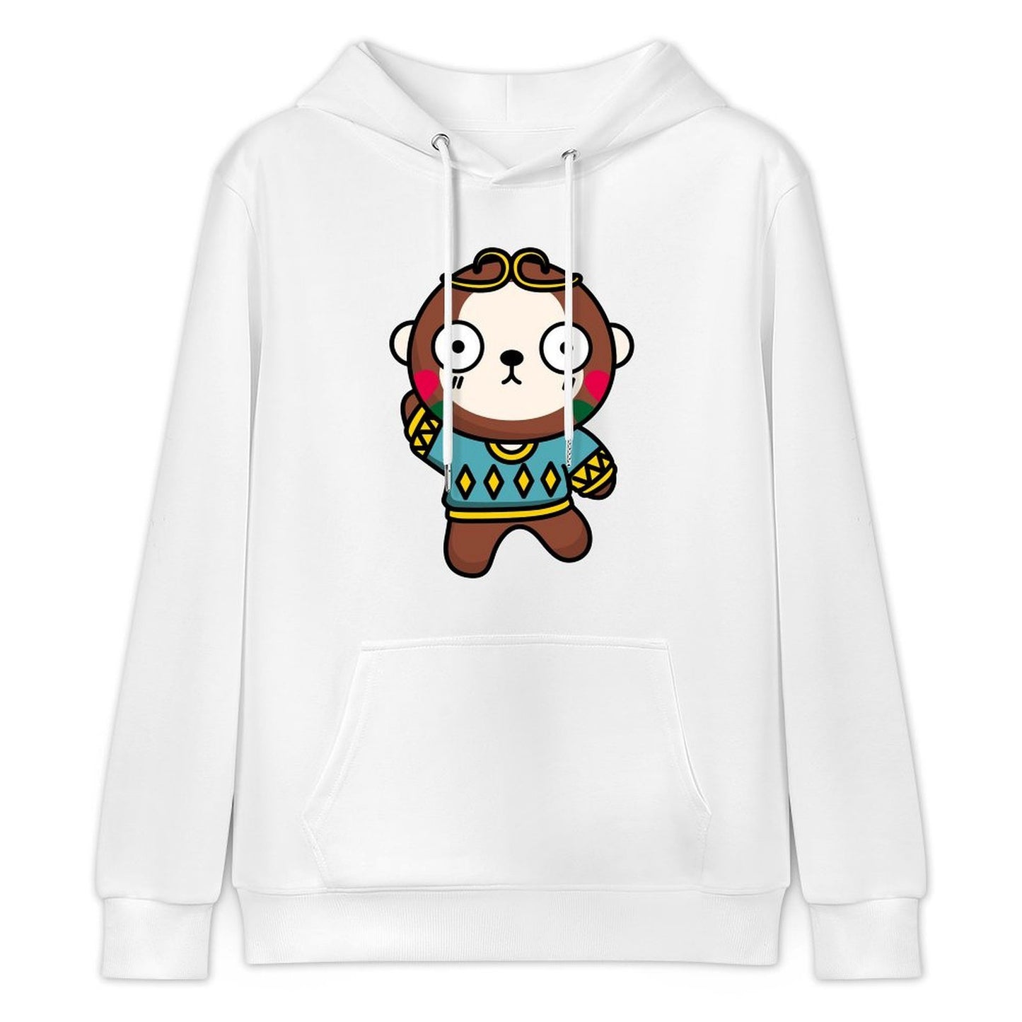 Recycled Batch-Printed Front Graphic Hoodies