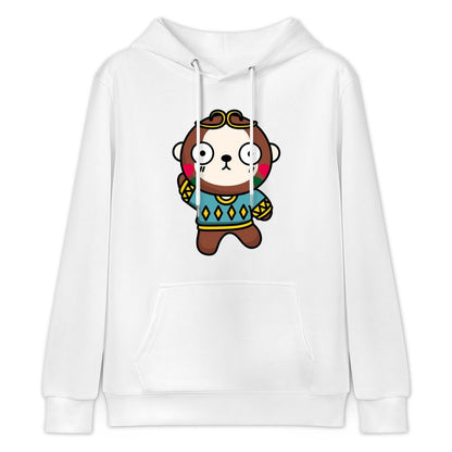 Recycled Batch-Printed Front Graphic Hoodies