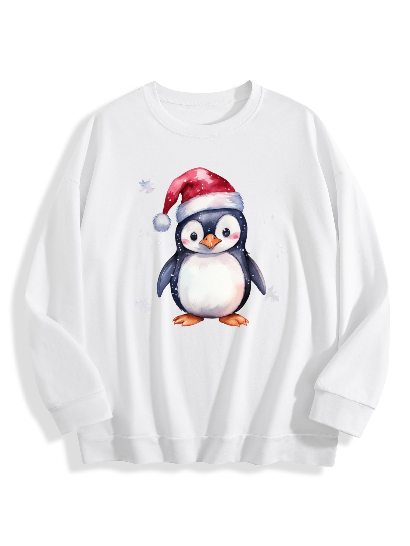 Customized Christmas-themed hoodies are available pengunin