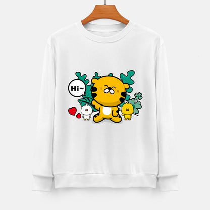 Front Patterned Long Sleeve TopTimeless Standard