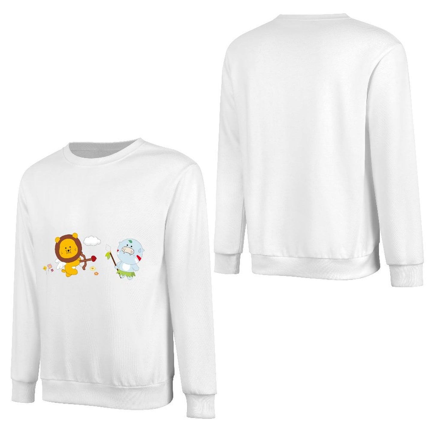 Front Patterned Long Sleeve TopClean Edges Unisex