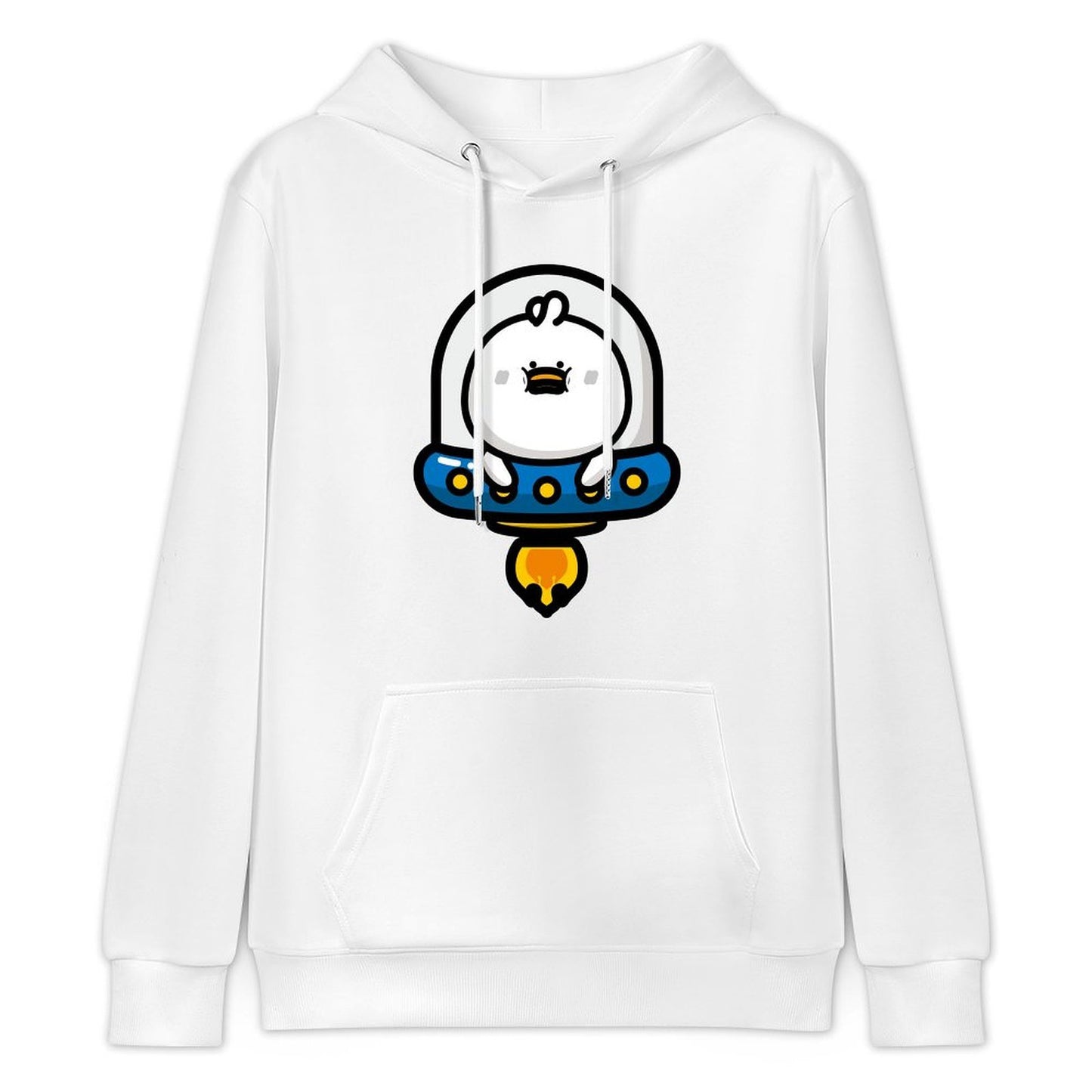 Cotton Sleek Front Graphic Hoodies