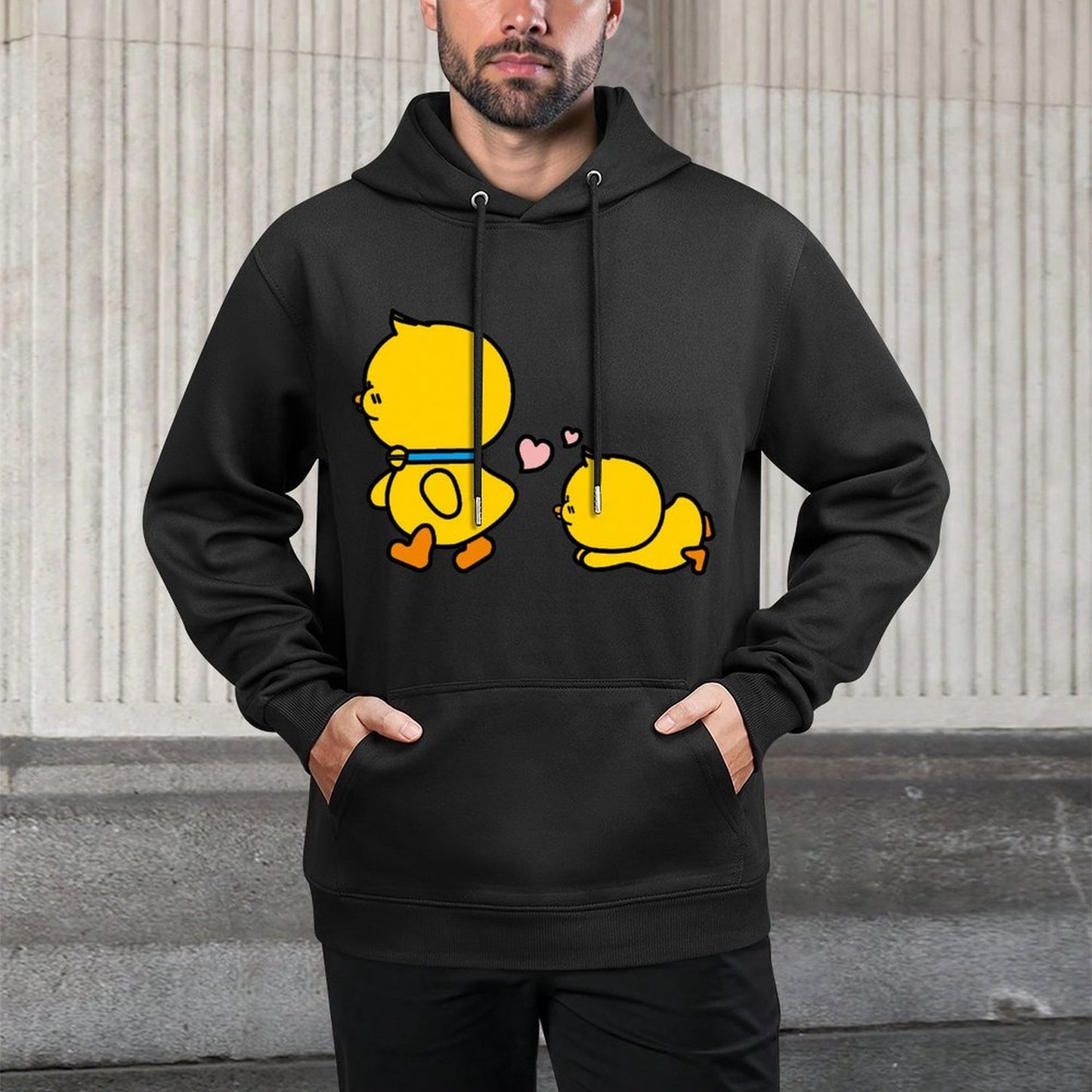 Lightweight Pocket Tee Front Graphic Hoodies