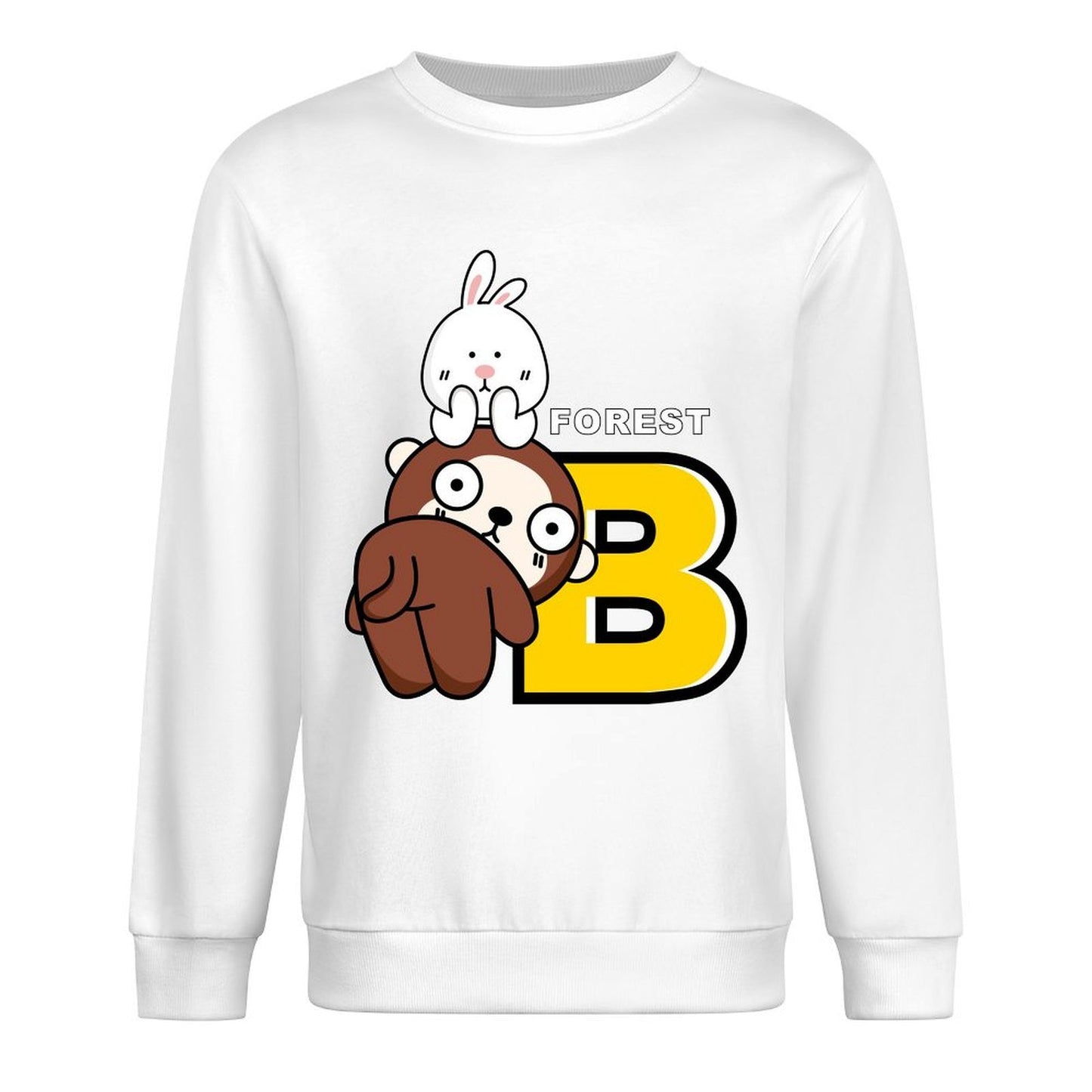 Front Patterned Long Sleeve TopEasyWear Softstyle