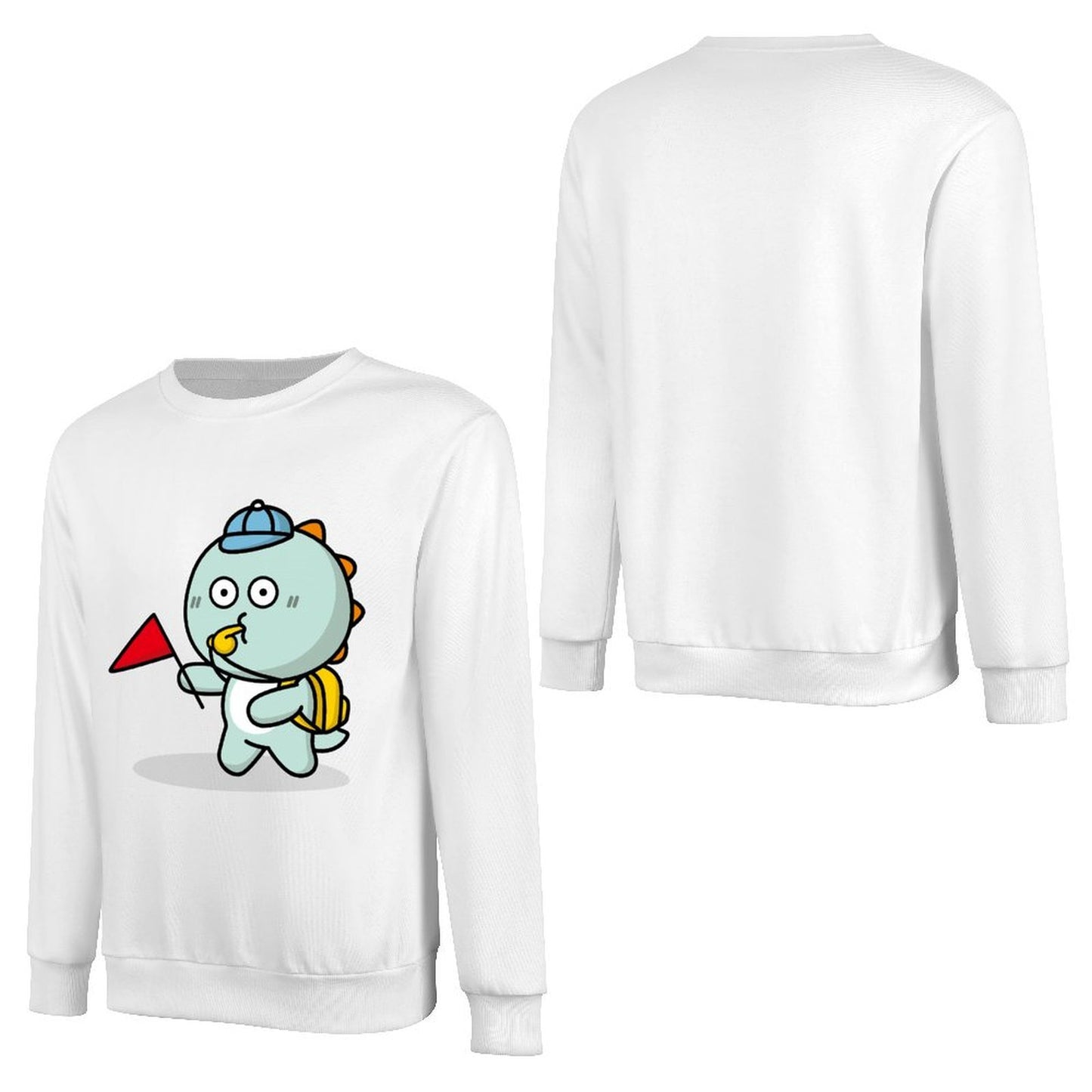 Front Patterned Long Sleeve TopSimple Standard