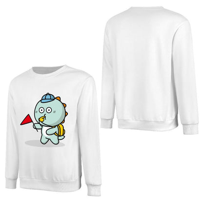 Front Patterned Long Sleeve TopSimple Standard