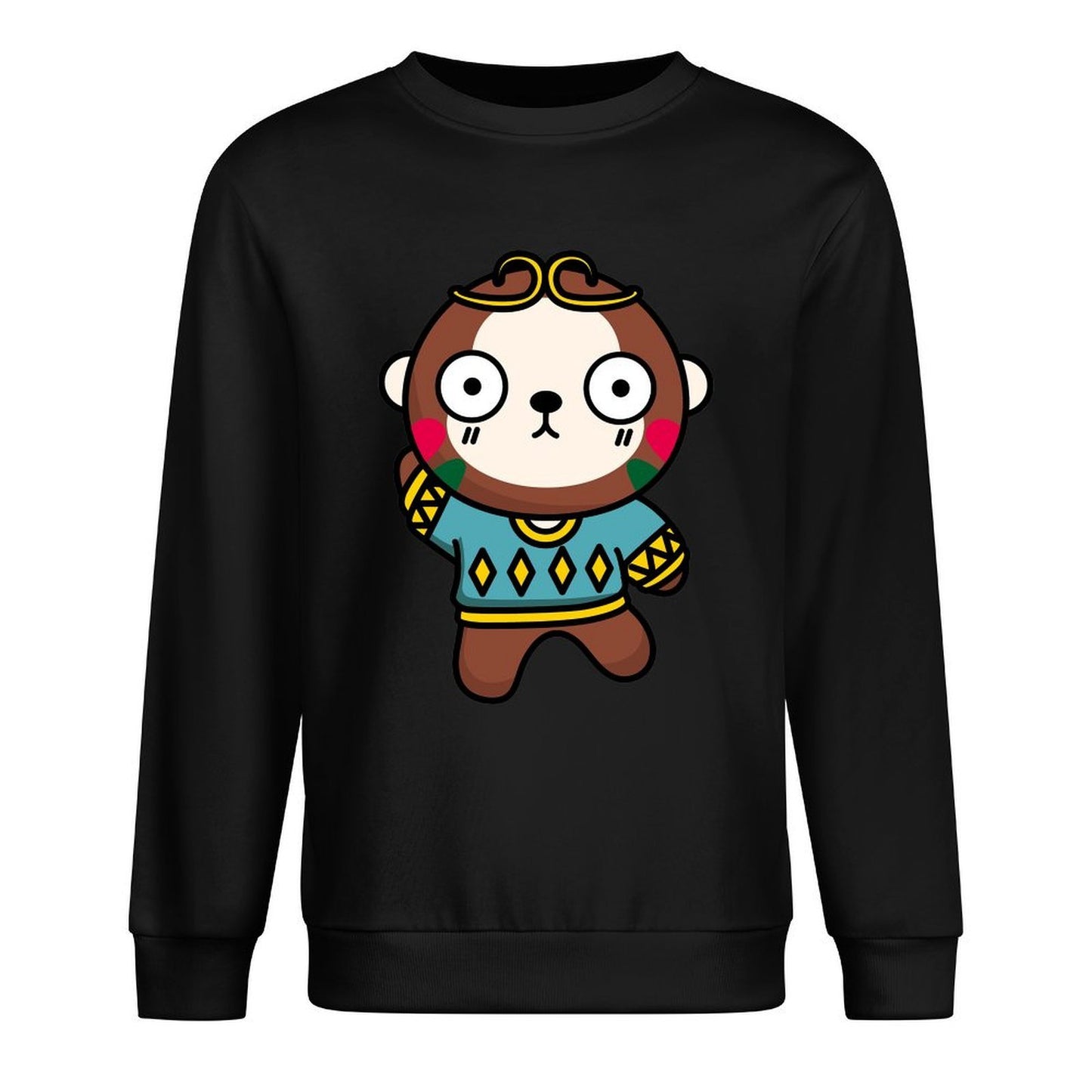 Front Patterned Long Sleeve TopStreetLine Neutral