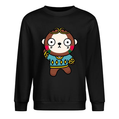 Front Patterned Long Sleeve TopStreetLine Neutral