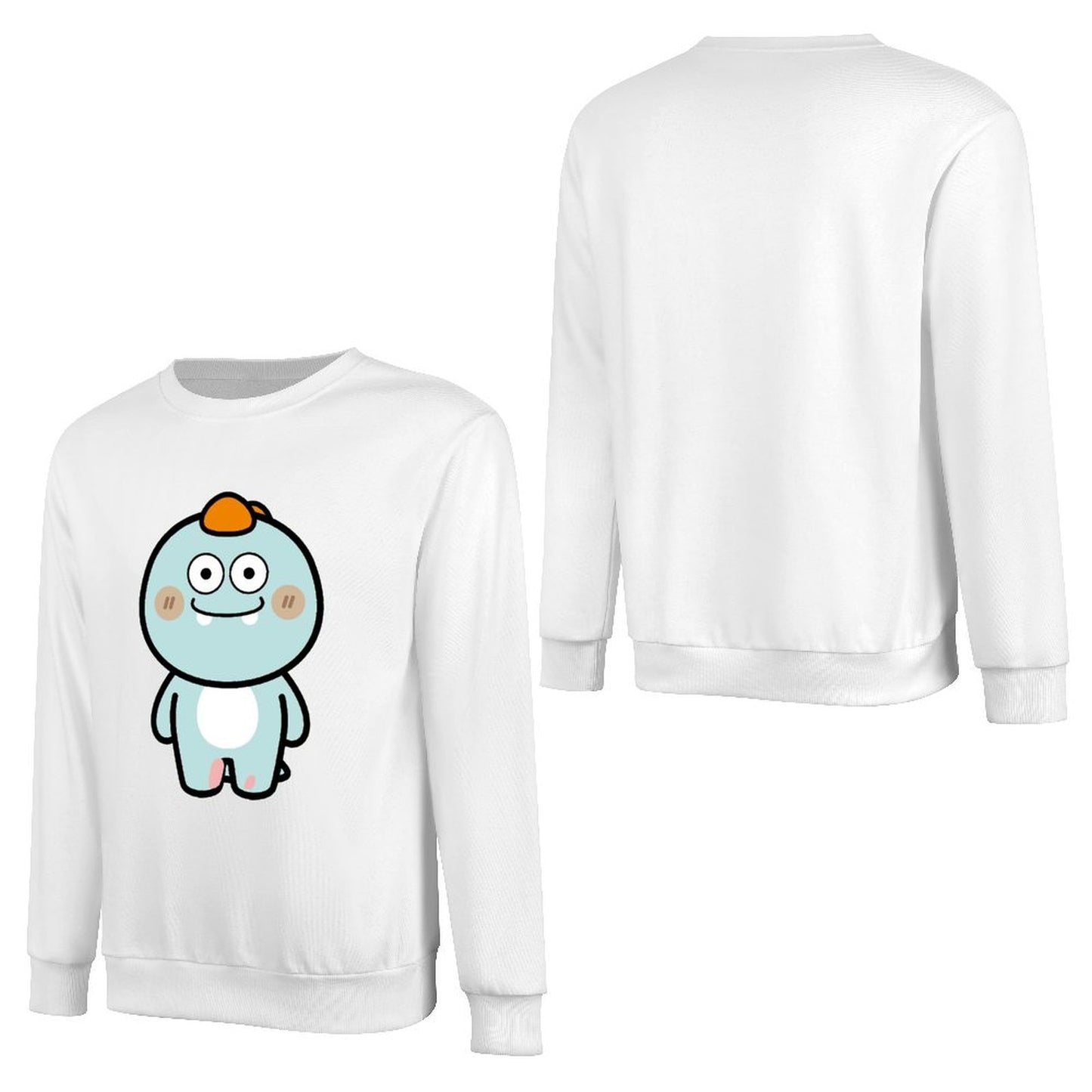 Front Patterned Long Sleeve TopLooseFit StreetFit