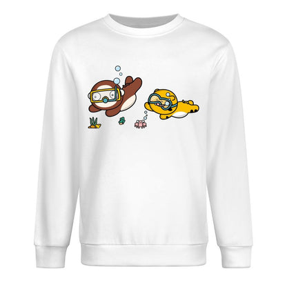 Front Patterned Long Sleeve TopModern Clean Edges