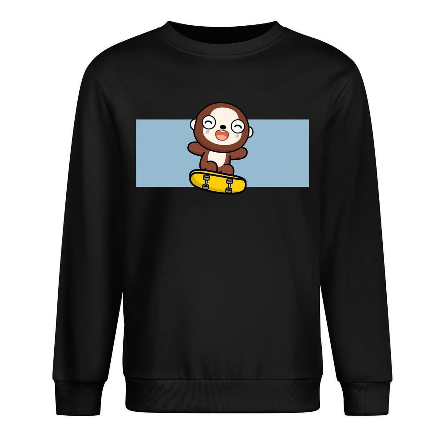 Front Patterned Long Sleeve TopEasy-Care Natural