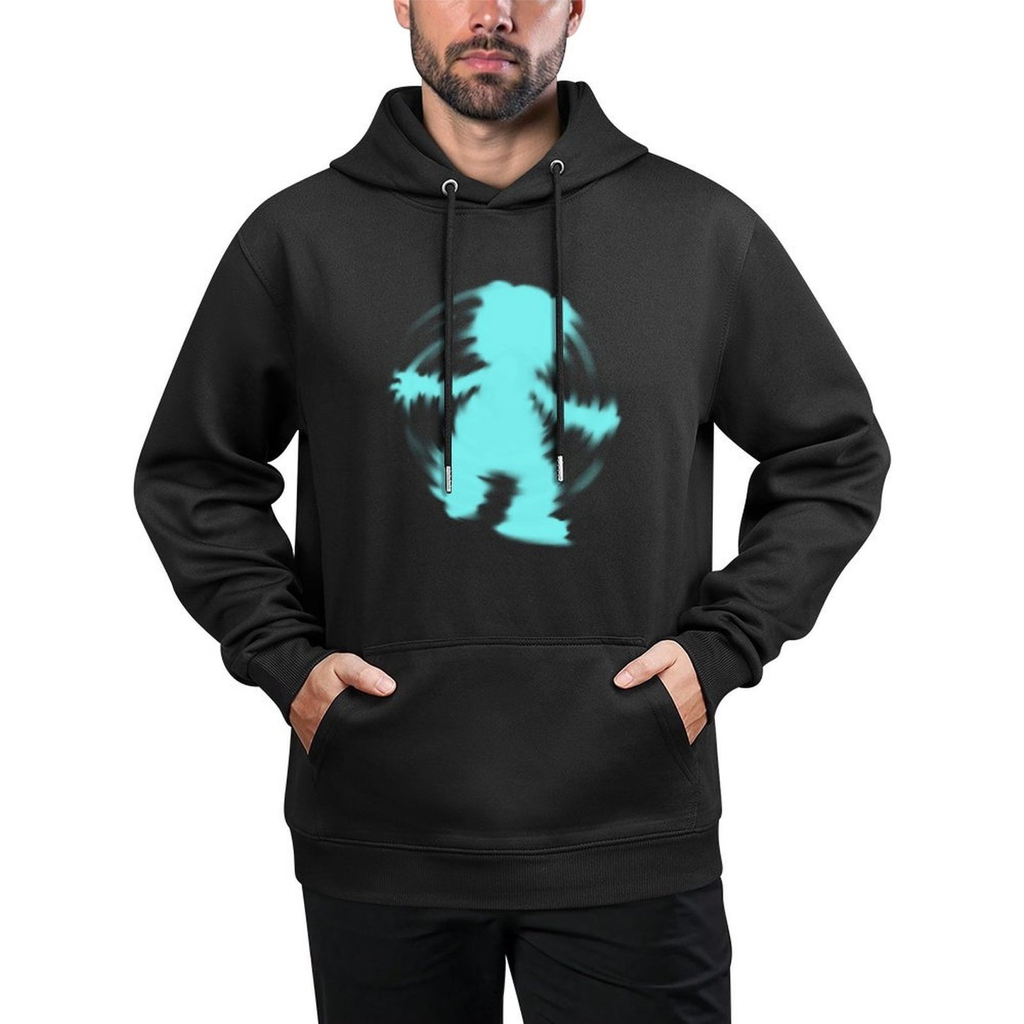 IPIB 250g Hooded Pocket Sweatshirt Front GraphicMen's Hooded  Sweatshirt6000005-5