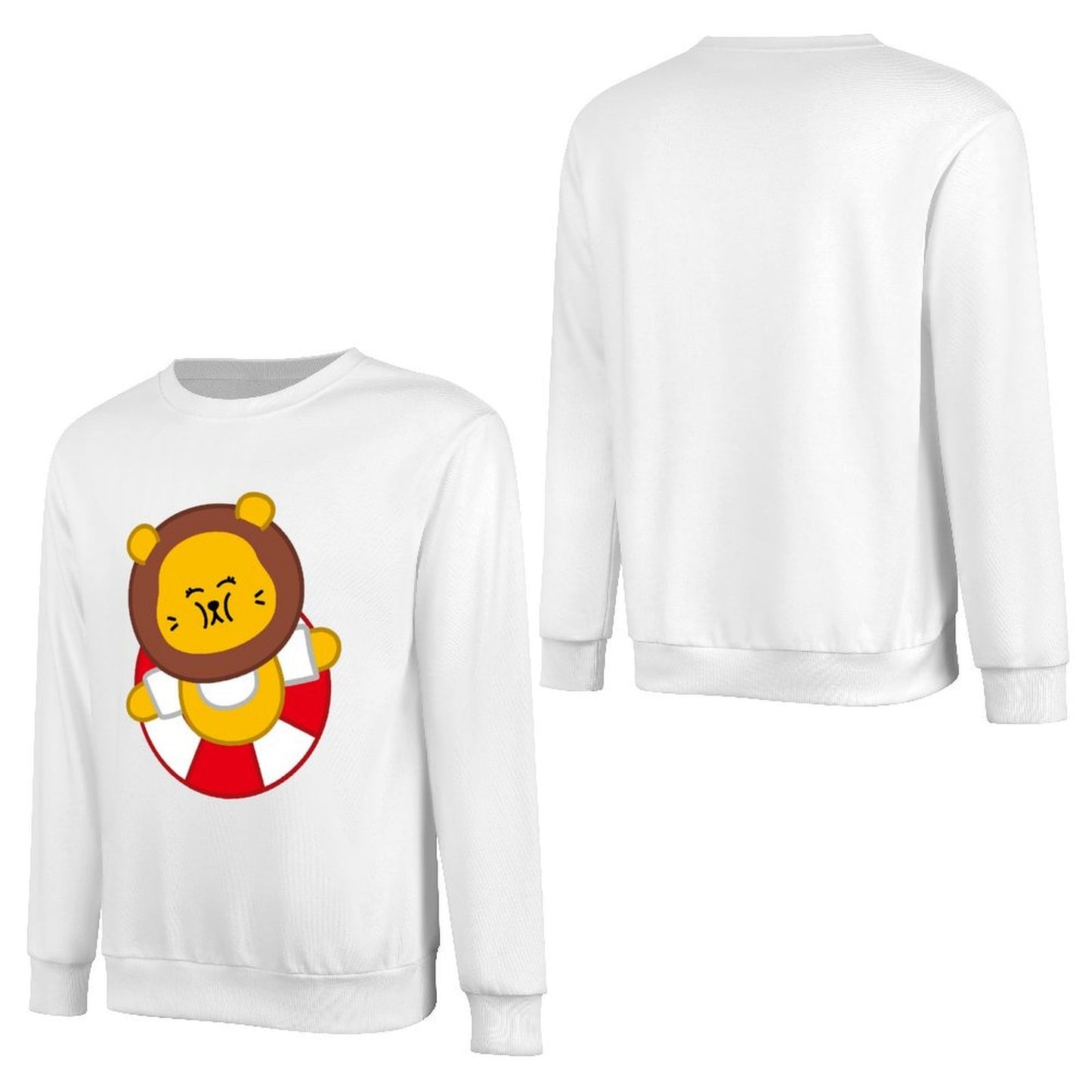 Front Patterned Long Sleeve TopSoftWear Strong