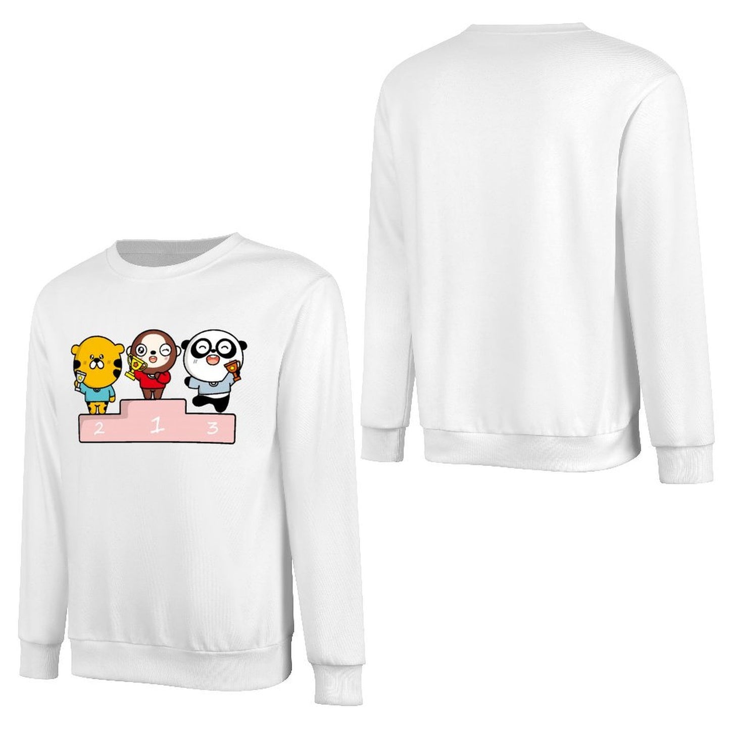 Front Patterned Long Sleeve TopModernFit SmoothWear