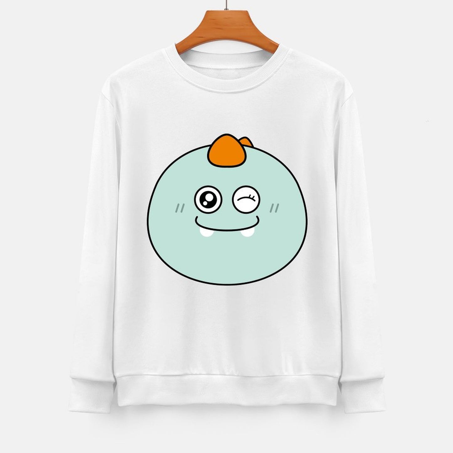 Front Patterned Long Sleeve TopEverydaySeries ClassicStyle