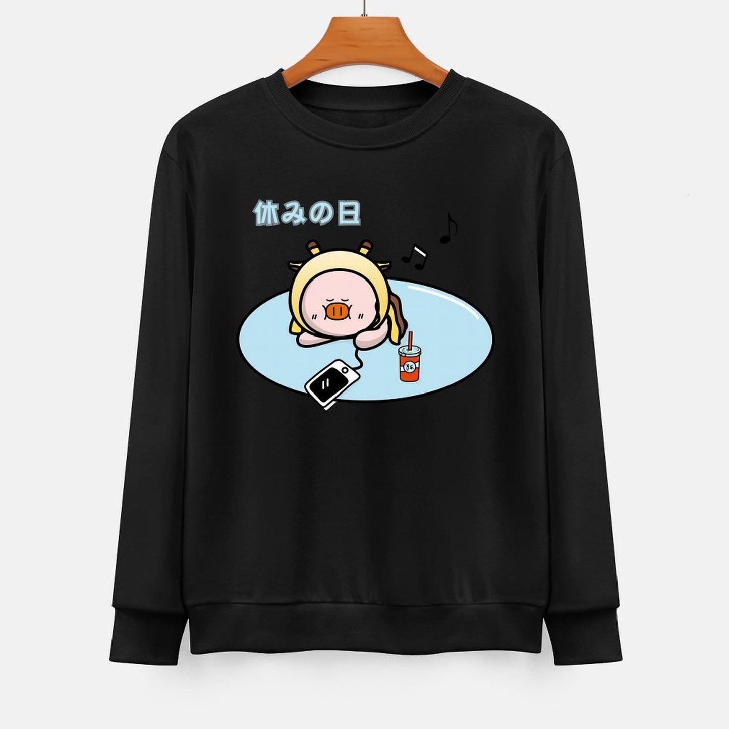 Front Patterned Long Sleeve TopStreet EverydayWear