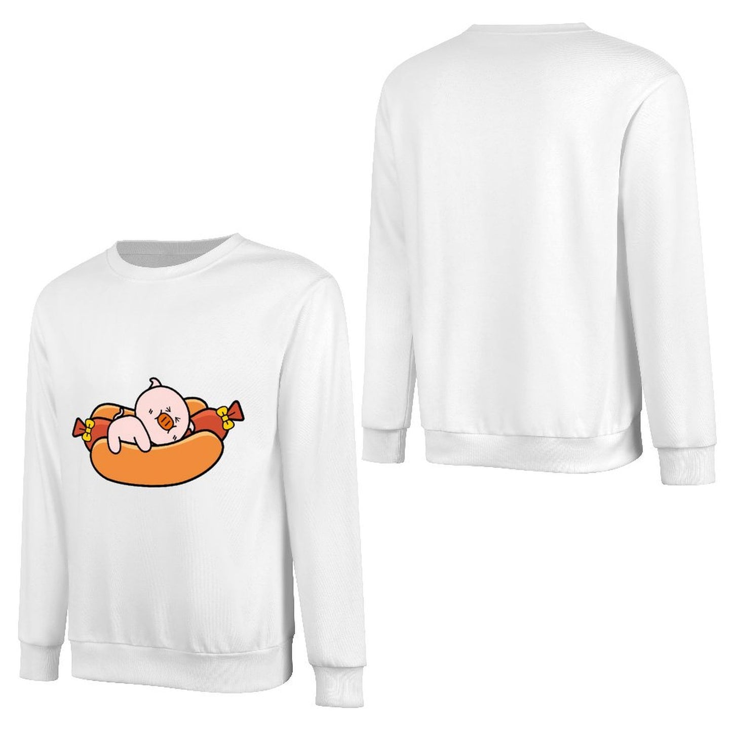 Front Patterned Long Sleeve TopCleanCut TimelessStyle