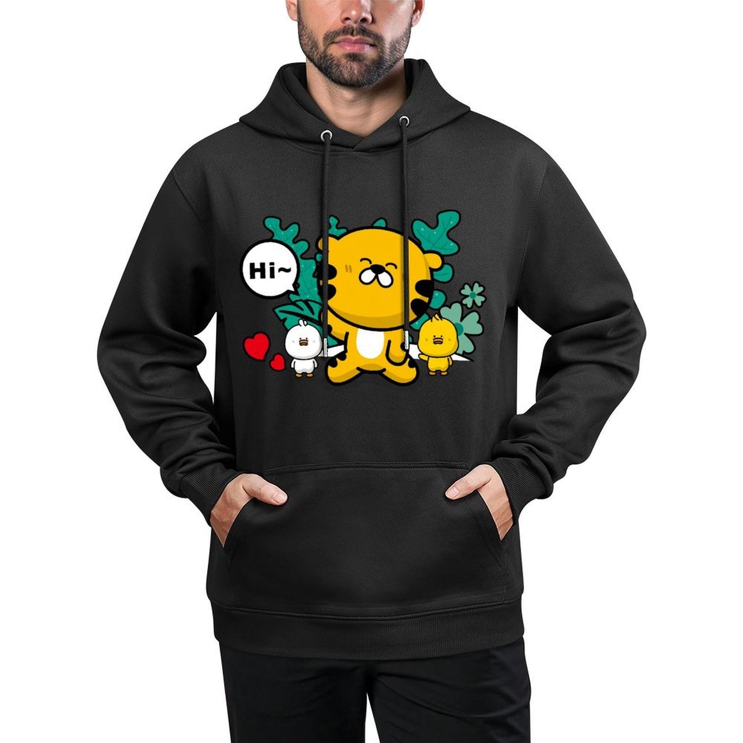 IPBR 250g Hooded Pocket Sweatshirt Front GraphicMen's Hooded  Sweatshirt4000713