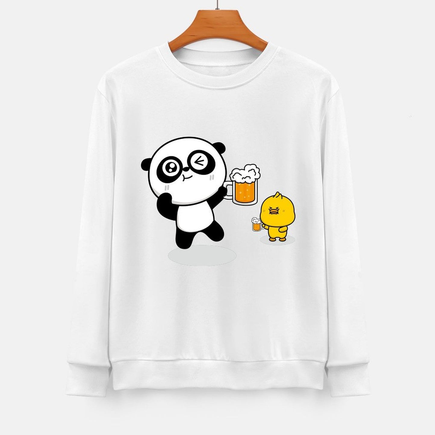 Front Patterned Long Sleeve TopSleek Cotton