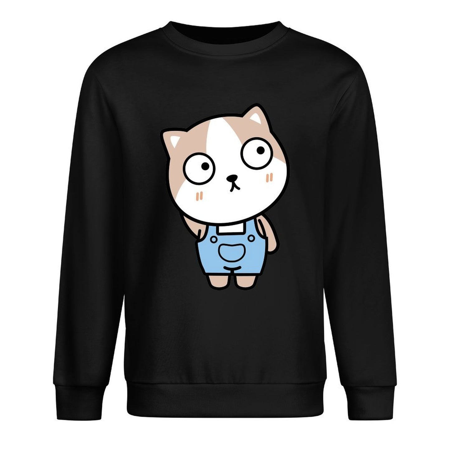 Front Patterned Long Sleeve TopEasy-Care Smooth