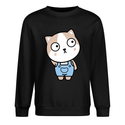 Front Patterned Long Sleeve TopEasy-Care Smooth