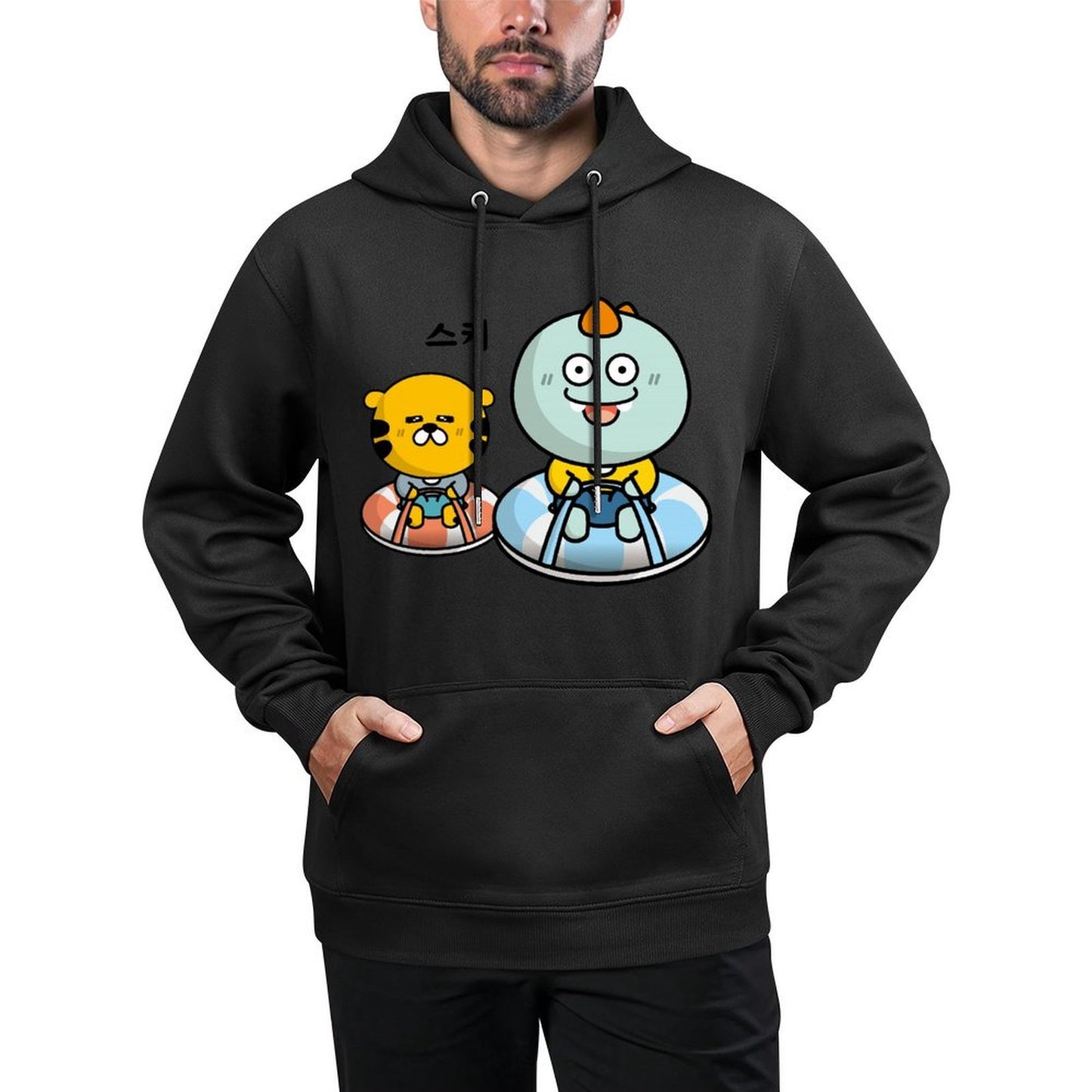 Printed Retro Front Graphic Hoodies