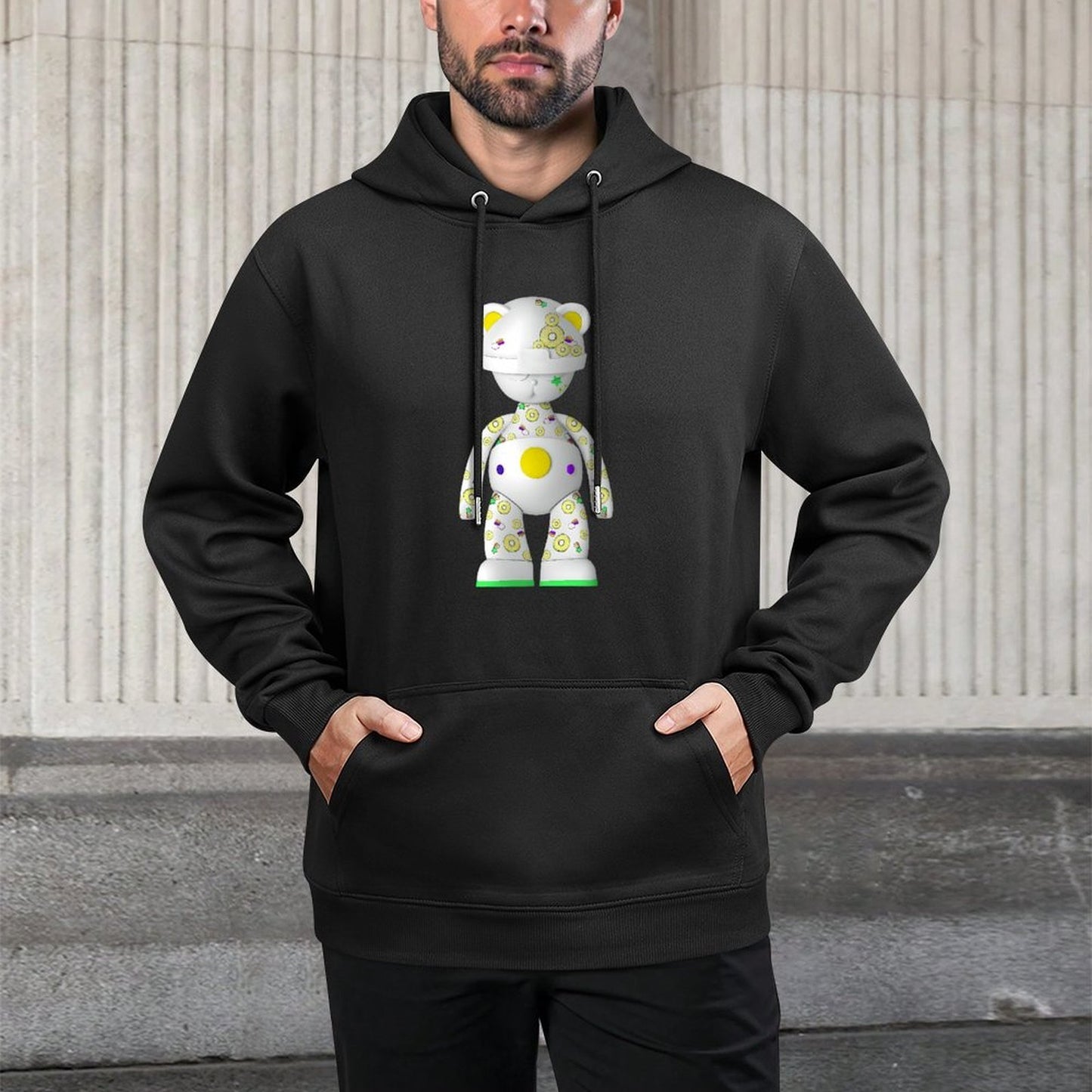 Hoodie Front PatternRecycled Minimalist