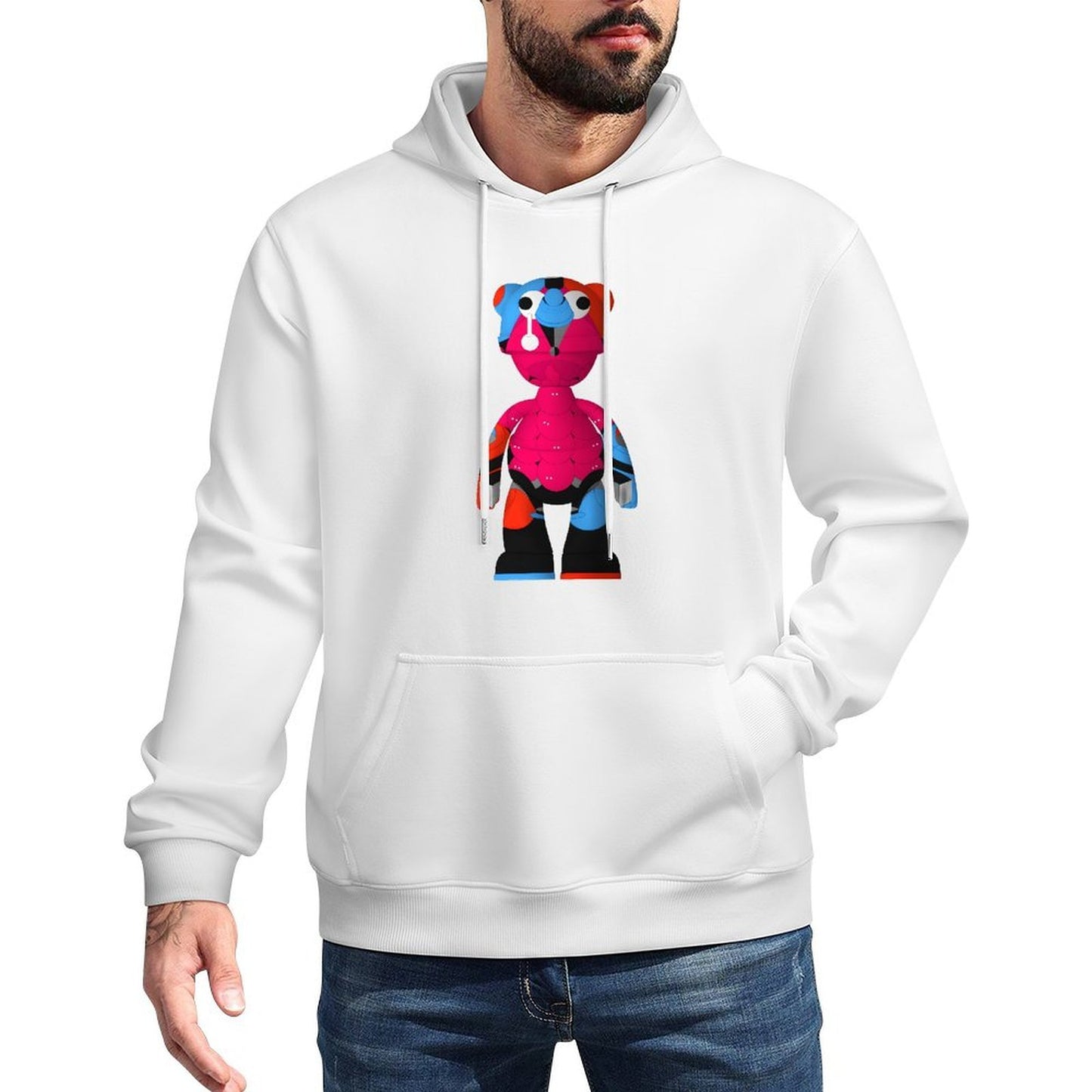 IPIB 250g Hooded Pocket Sweatshirt Front GraphicMen's Hooded  Sweatshirt6000113-1