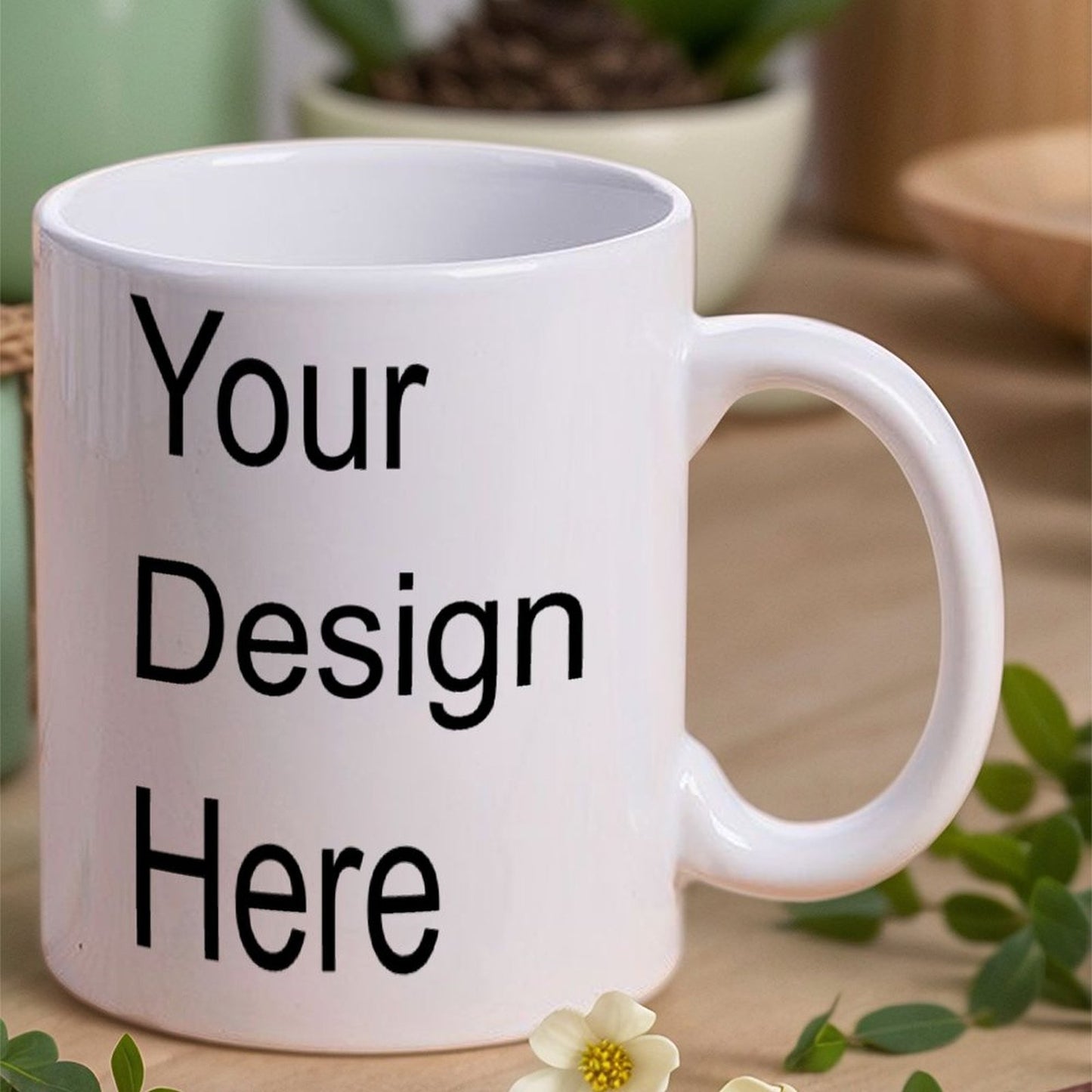 White Mug  Style One Size