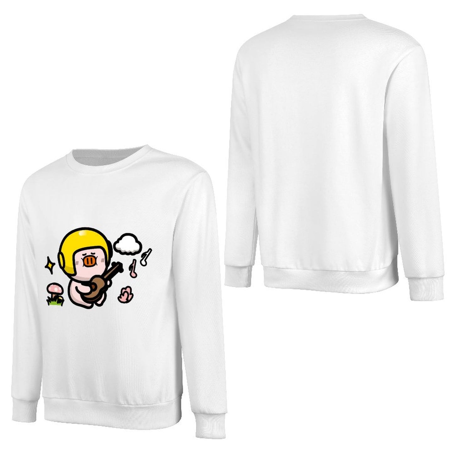 Front Patterned Long Sleeve TopAllSeason LooseFit