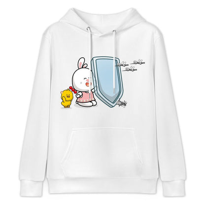 Seamless Soft-Touch Front Graphic Hoodies