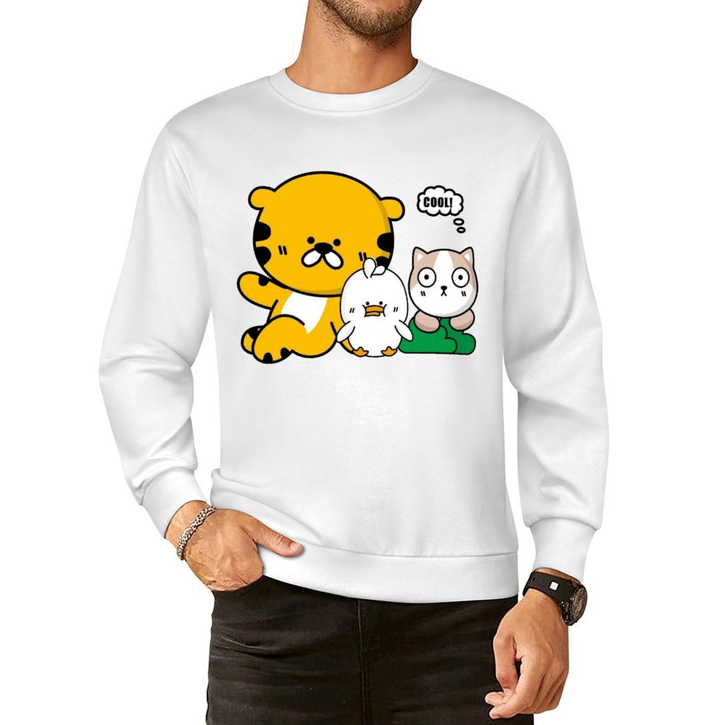 Front Patterned Long Sleeve TopComfortLine Performance