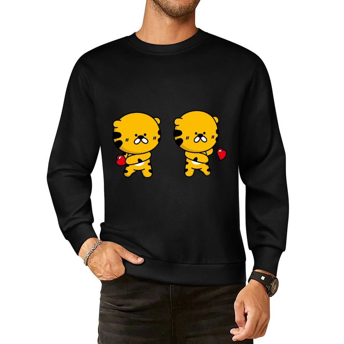 Front Patterned Long Sleeve TopTimelessStyle Heat-Transfer