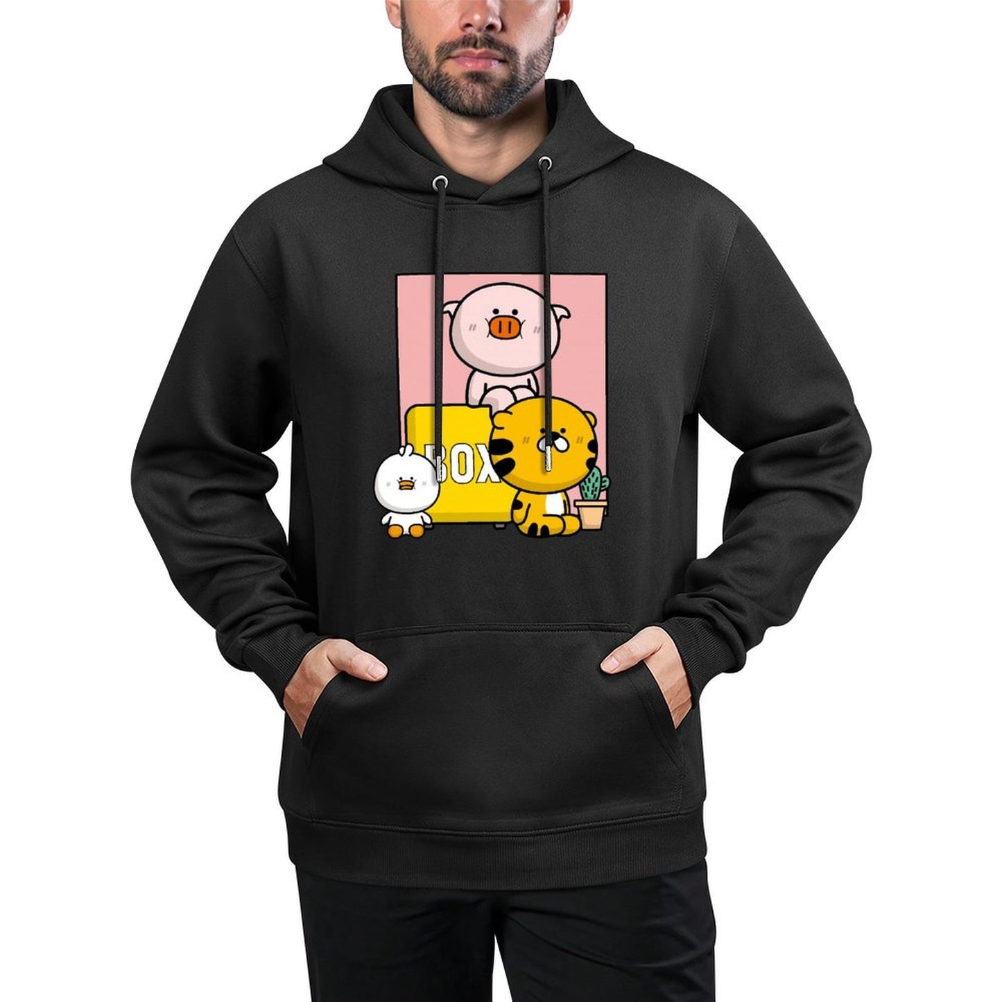 Front Graphic HoodiesEasy-Care Shrink-Resistant