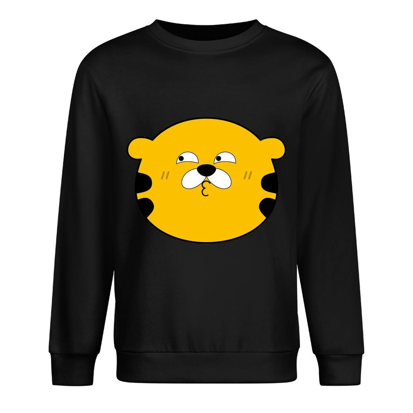 Front Patterned Long Sleeve TopStandard Clean Edges