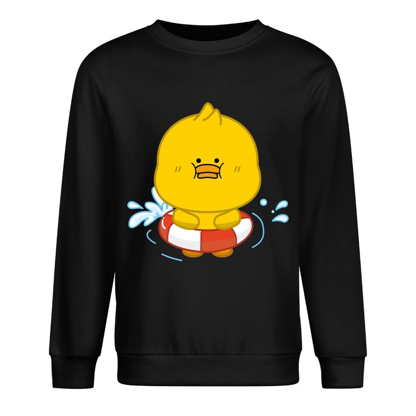 Front Patterned Long Sleeve TopEdition Tear-Resistant