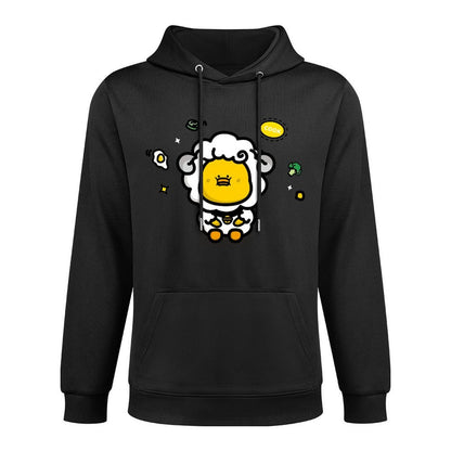 Casual Double-Stitched Front Graphic Hoodies