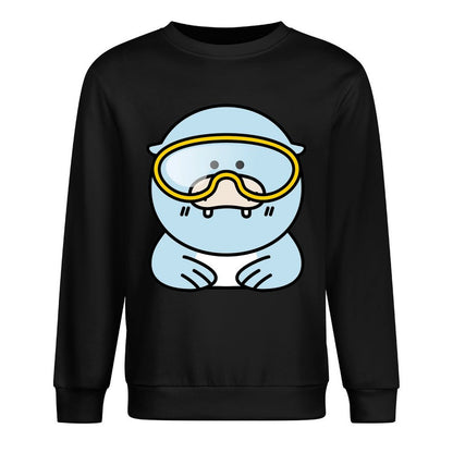 Front Patterned Long Sleeve TopSmoothWear Casual