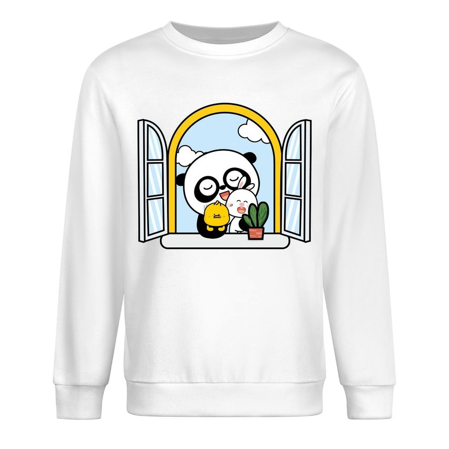 Front Patterned Long Sleeve TopBatch-Printed ActiveWear