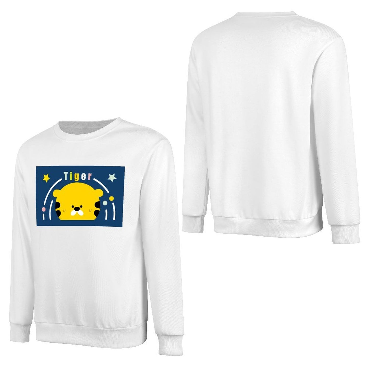 Front Patterned Long Sleeve TopSlim Fit Easy-Care