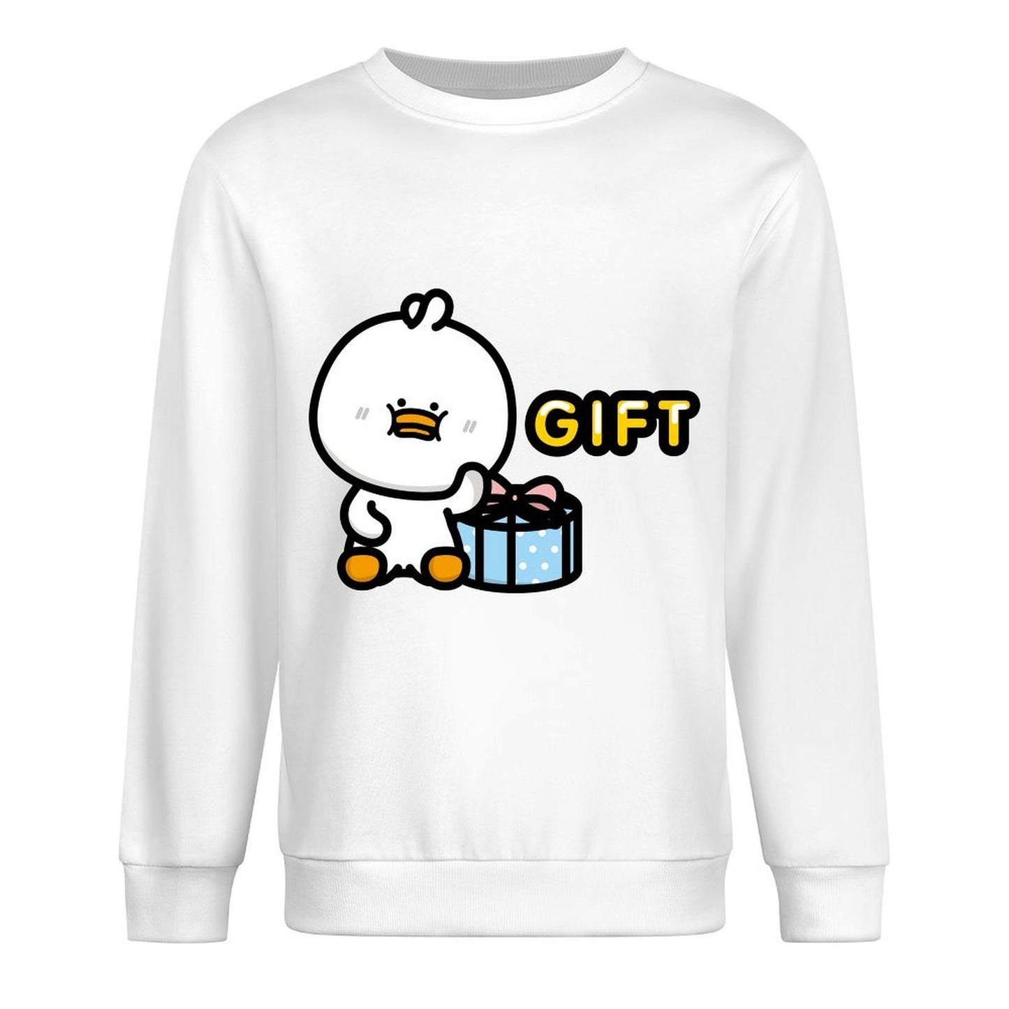 Front Patterned Long Sleeve TopSignature Solid