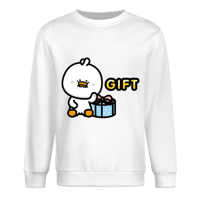 Front Patterned Long Sleeve TopSignature Solid